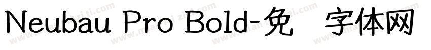 Neubau Pro Bold字体转换